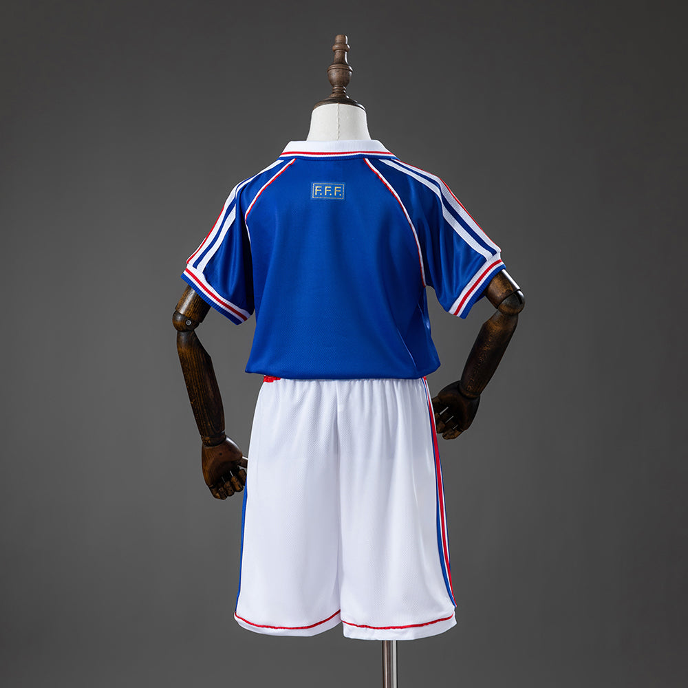 Camiseta infantil retro de la selección francesa de 1998