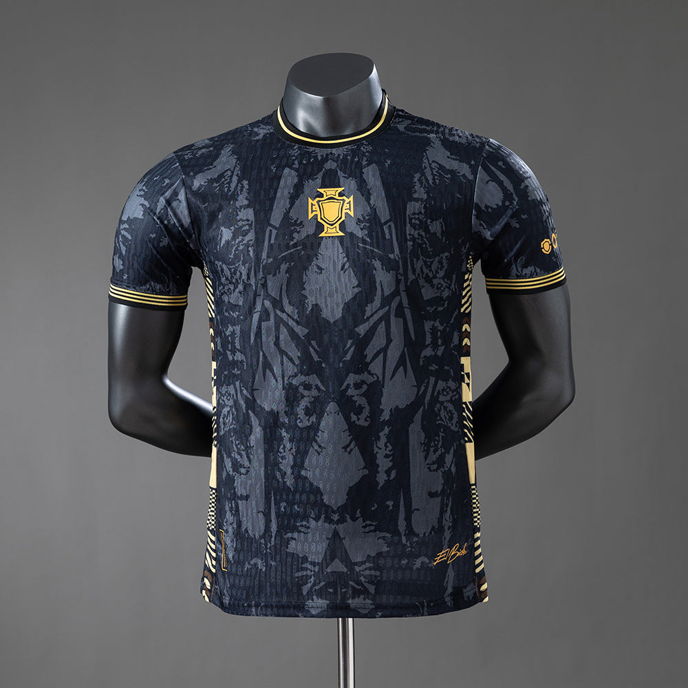 Camiseta negra de edición especial de Portugal 2026, versión jugador