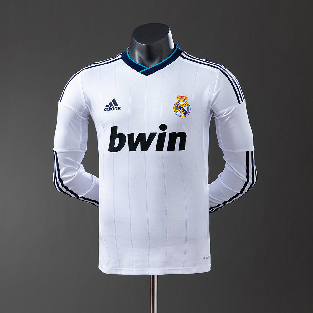 Camiseta retro de manga larga del Real Madrid 12/13, versión jugador
