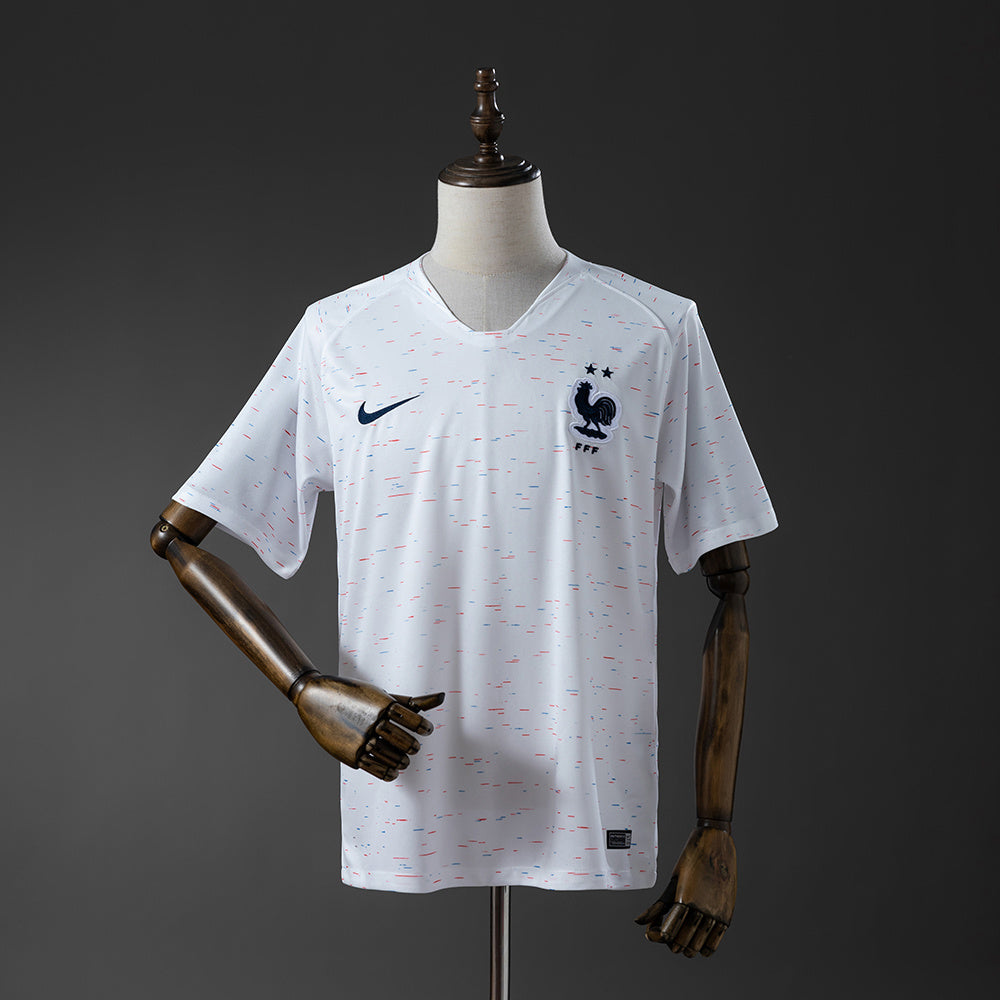Camiseta retro de visitante de Francia 2018
