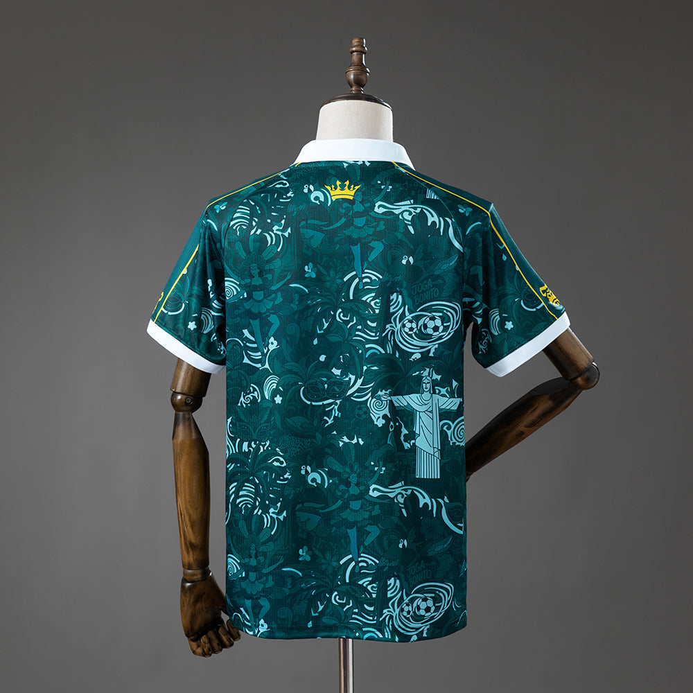 Camiseta retro de manga larga para portero de Brasil 96/97