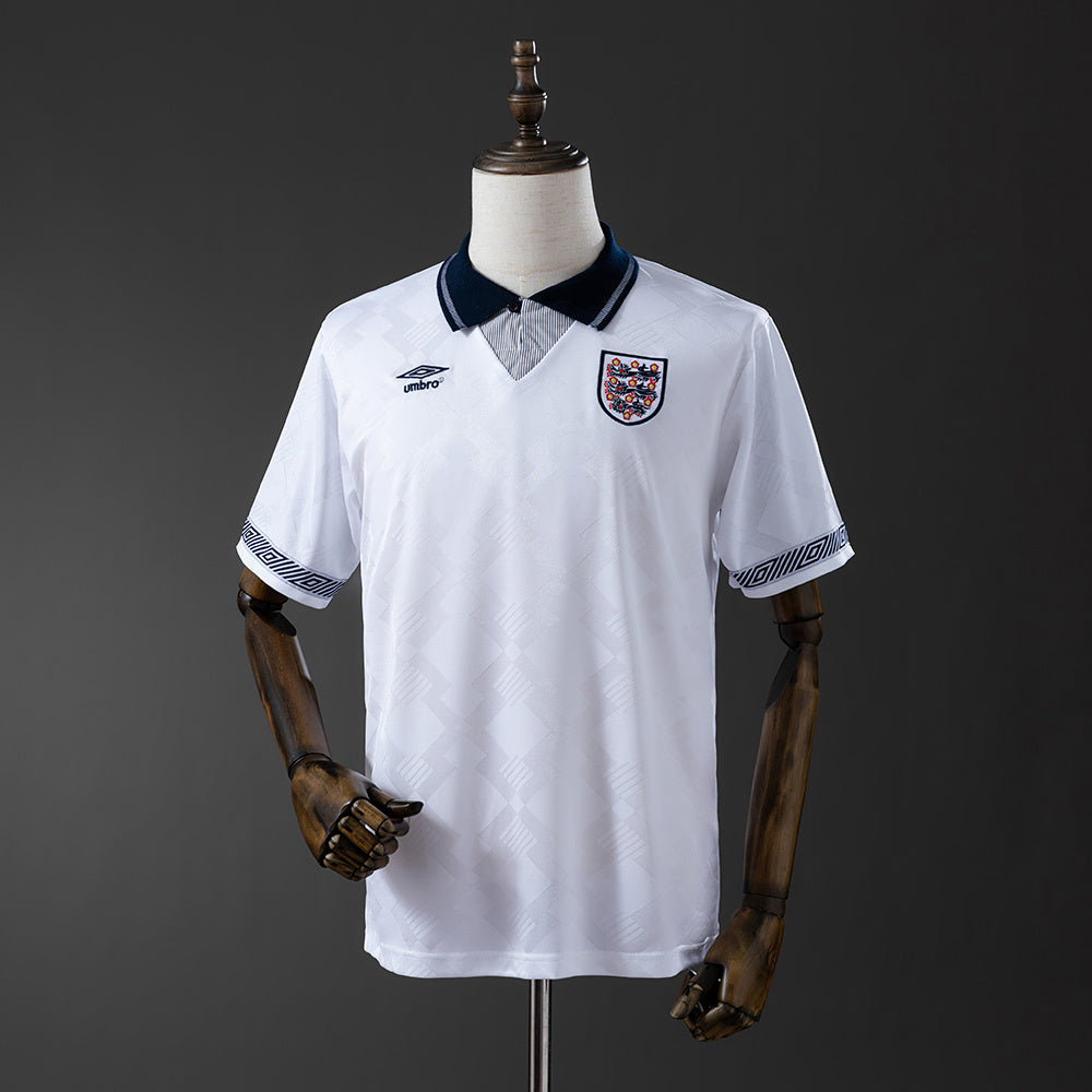 Camiseta retro de Inglaterra de 1990