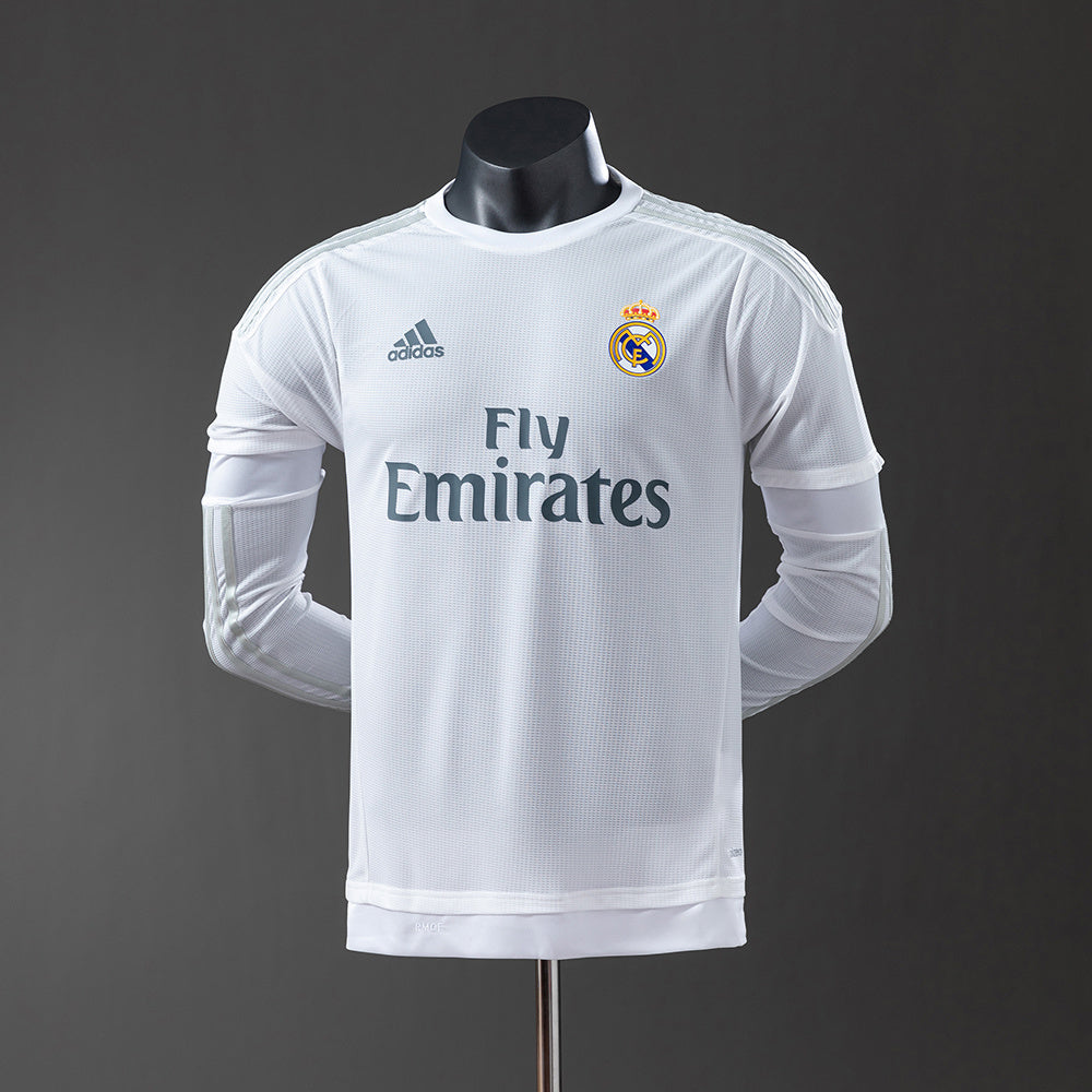Camiseta retro de manga larga del Real Madrid 15/16, versión jugador