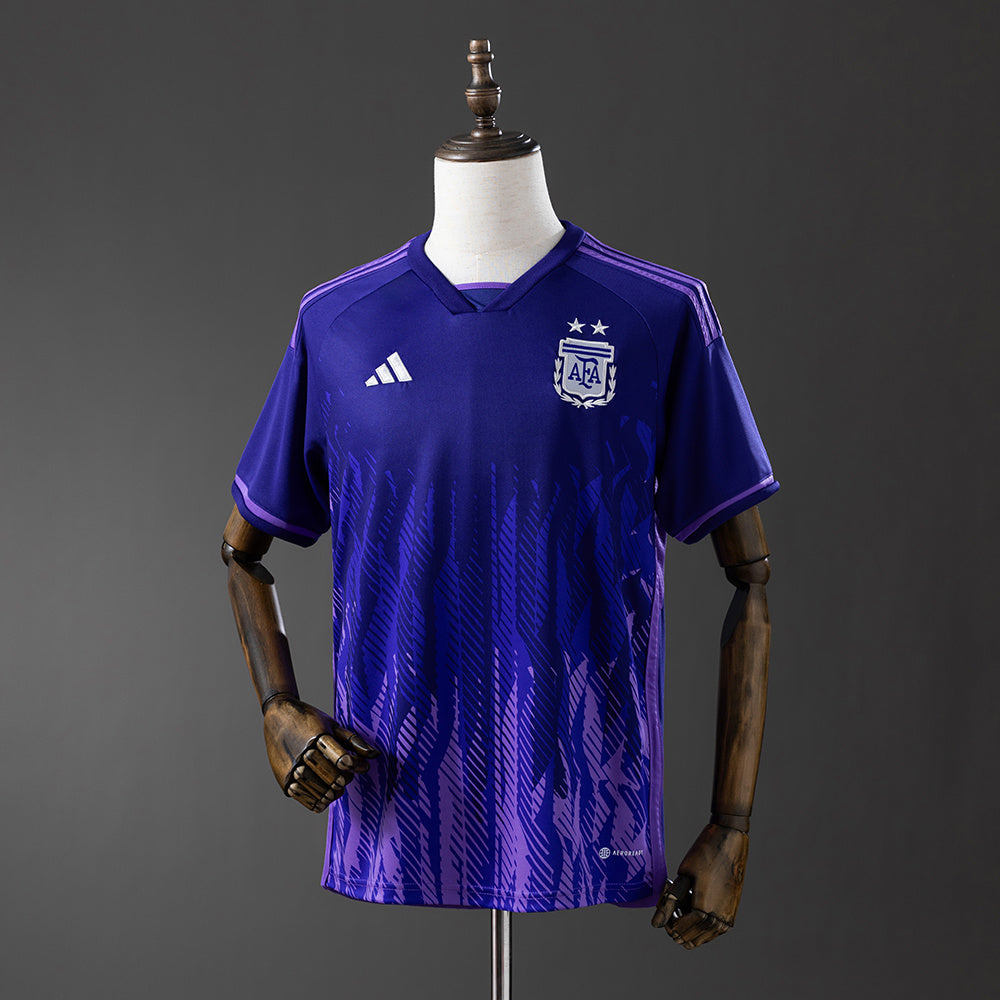 Camiseta de visitante de Argentina para el Mundial 2022