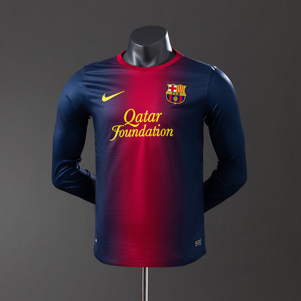 Camiseta retro de manga larga del Barcelona 12/13, versión jugador
