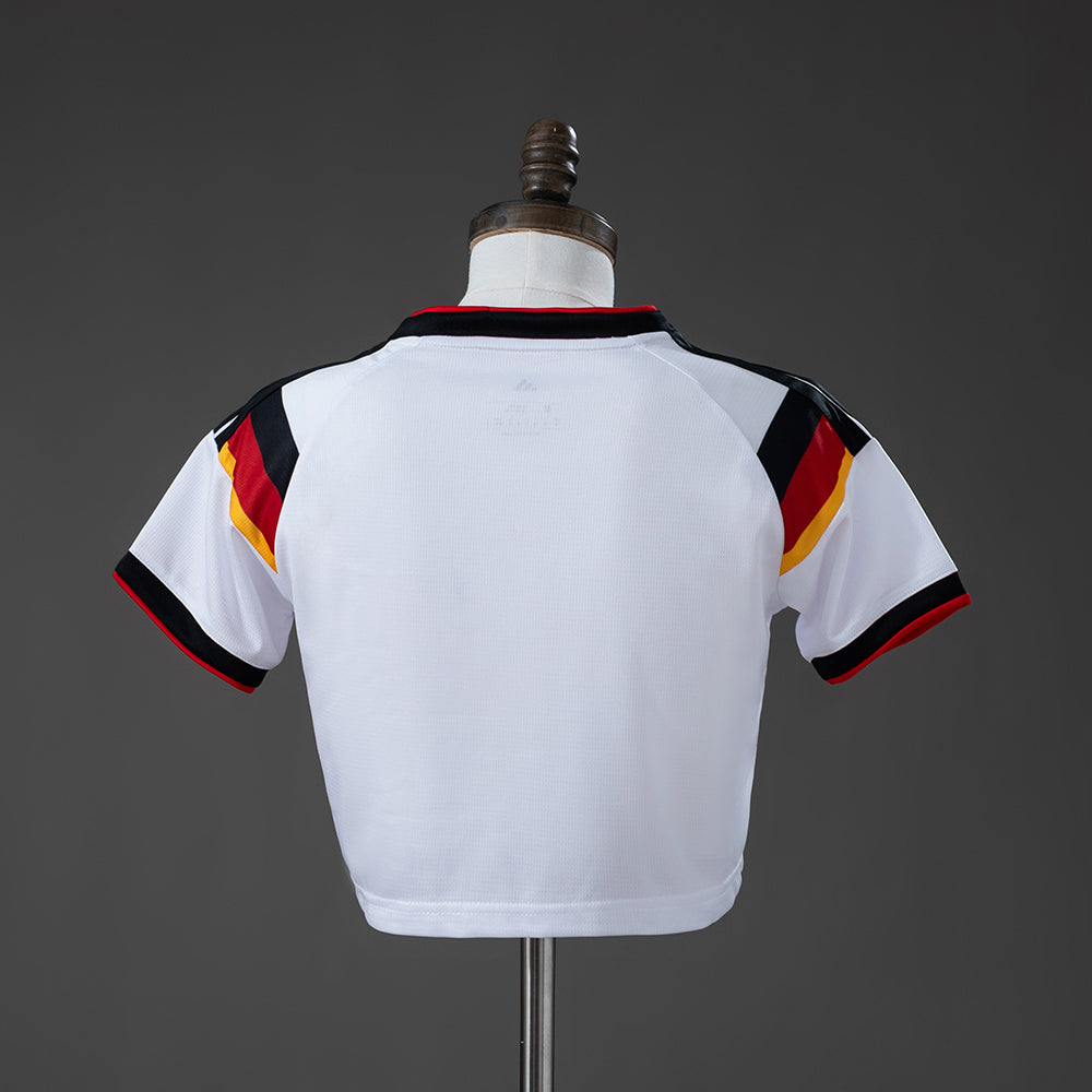 Camiseta corta estilo top para mujer, selección de Alemania 2026