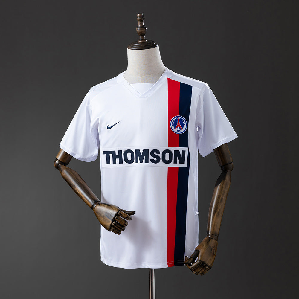 Camiseta retro del PSG 02/03, visitante, blanca