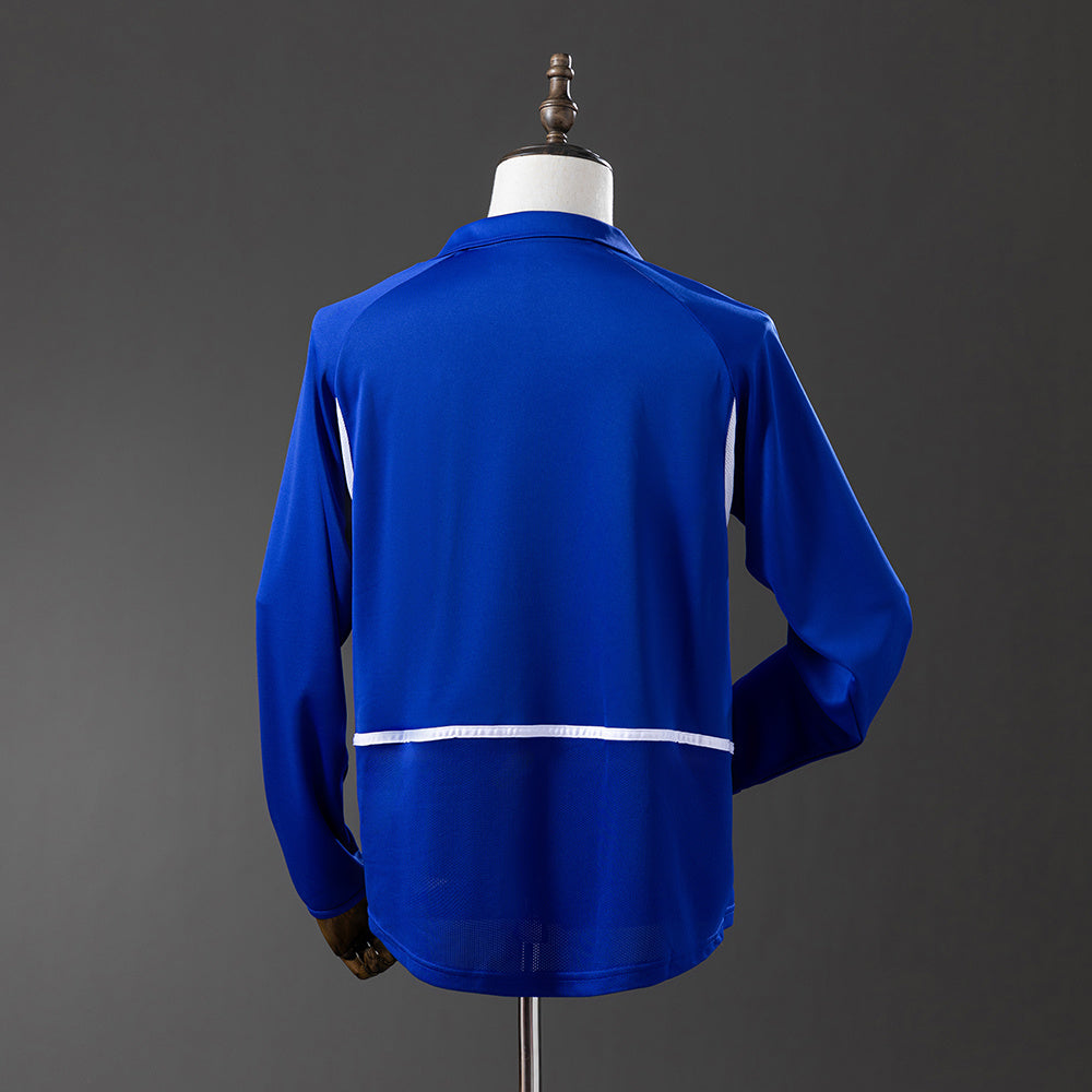 Camiseta retro de manga larga de la selección brasileña 2002 (visitante)