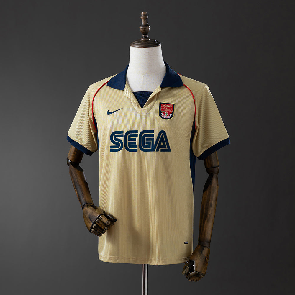 Camiseta retro de visitante del Arsenal 01/02