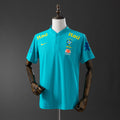 Camiseta azul de prepartido de Brasil 2021