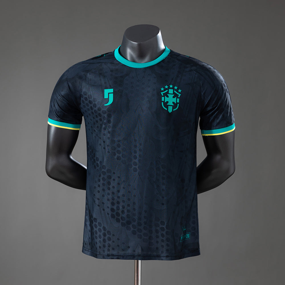 Camiseta de edición especial para el Mundial de Brasil 2026 - Versión jugadora, color negro
