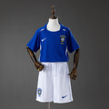Camiseta retro de visitante de Brasil 2002 para niños