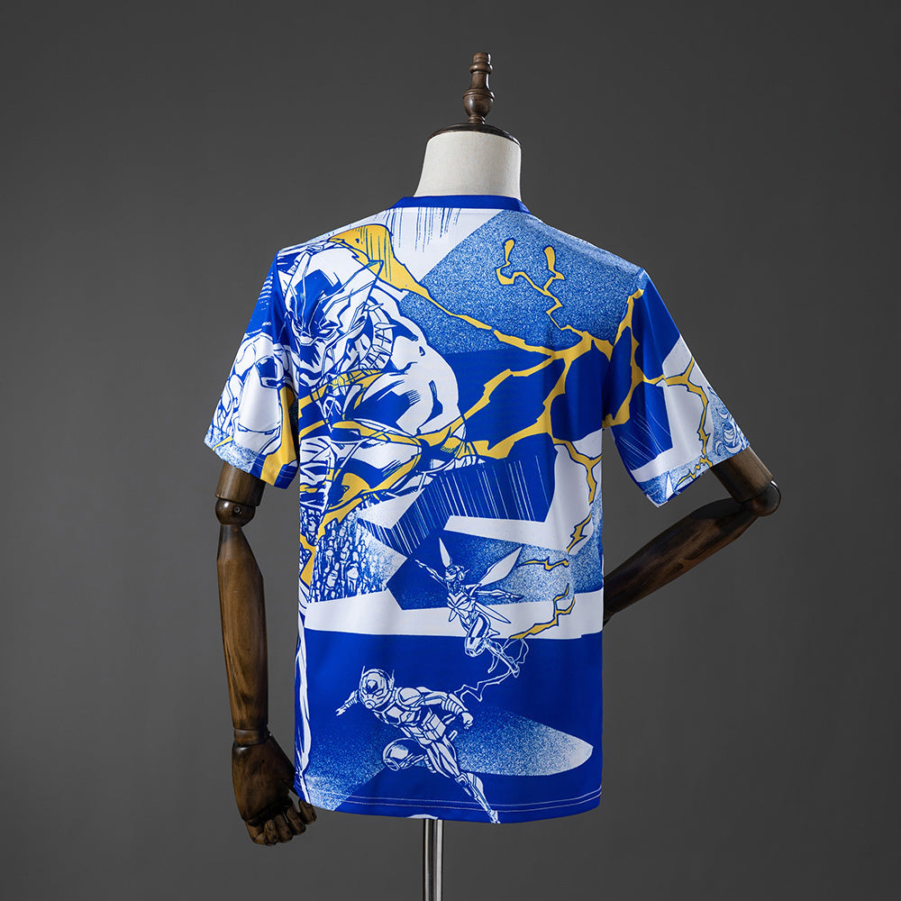 Real Madrid 25/26 Vengadores - Camiseta de prepartido (azul)