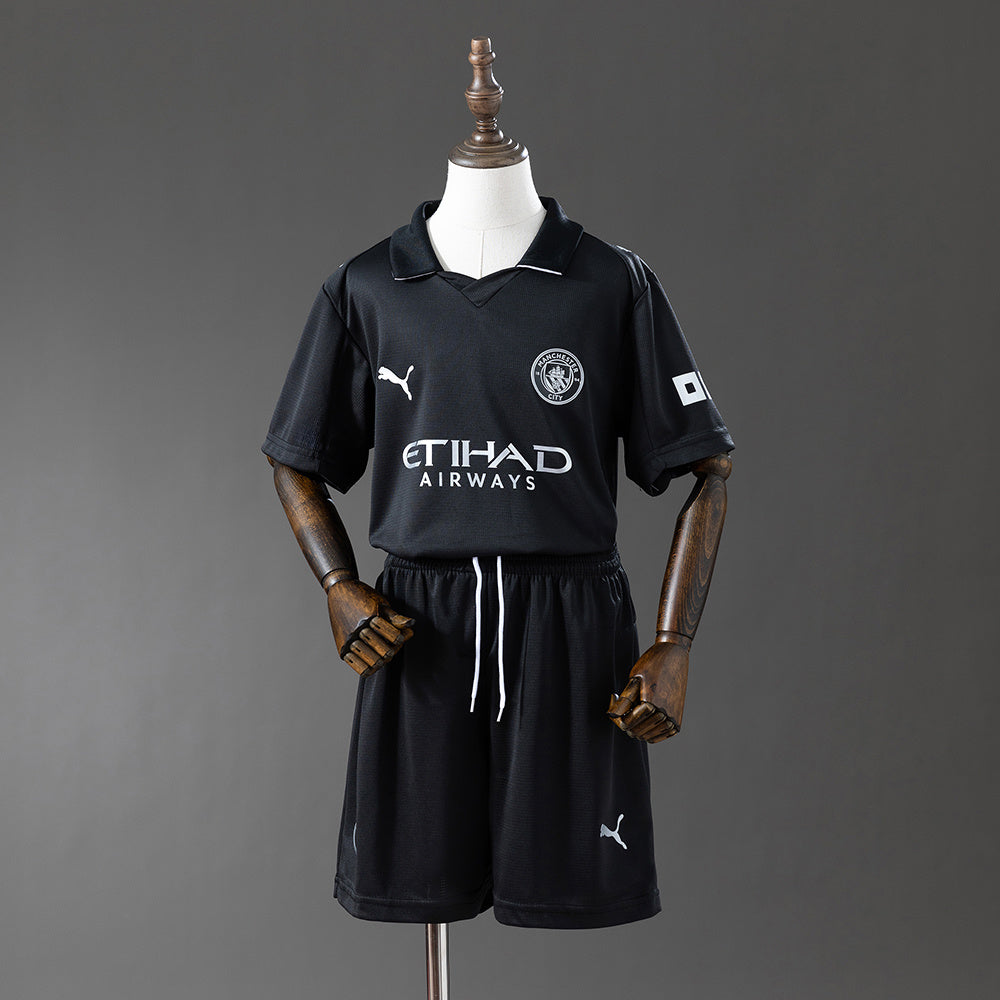 Camiseta completa del Manchester City para niños, temporada 25/26