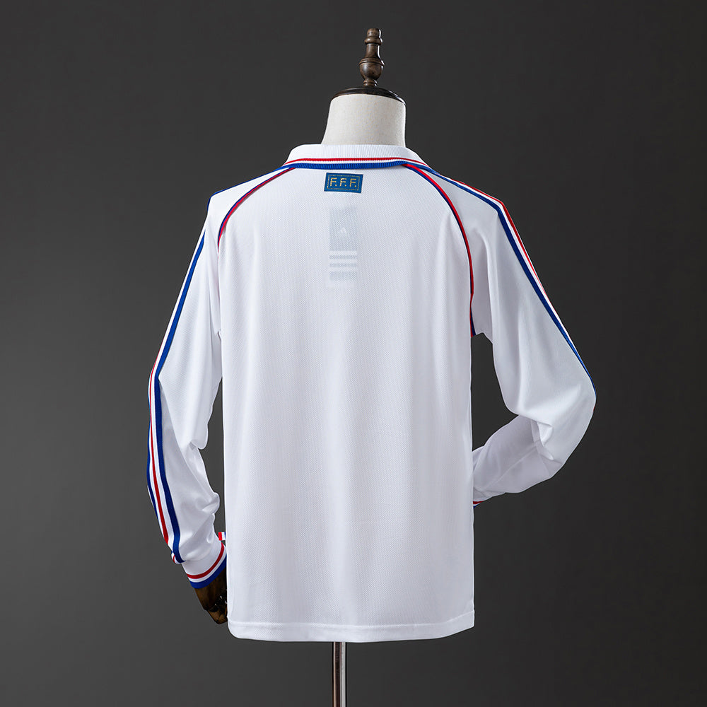 Camiseta retro de manga larga de la selección francesa de 1998