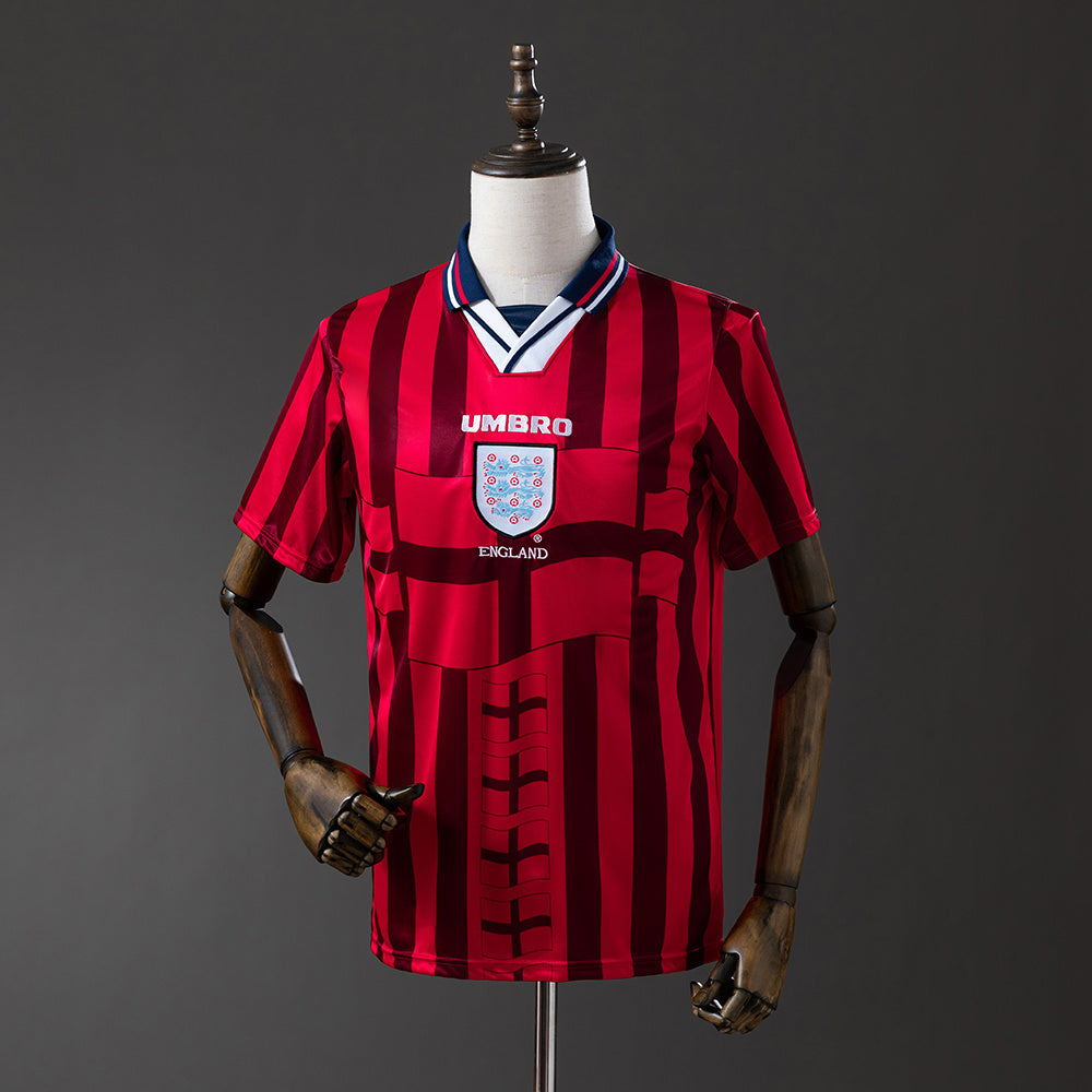 Camiseta retro de visitante de Inglaterra de 1998