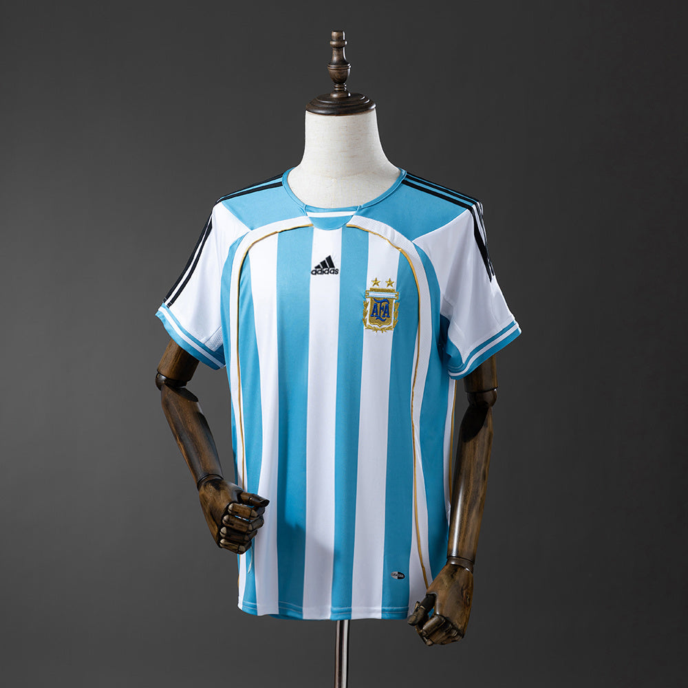 Camiseta retro de local de Argentina 2006
