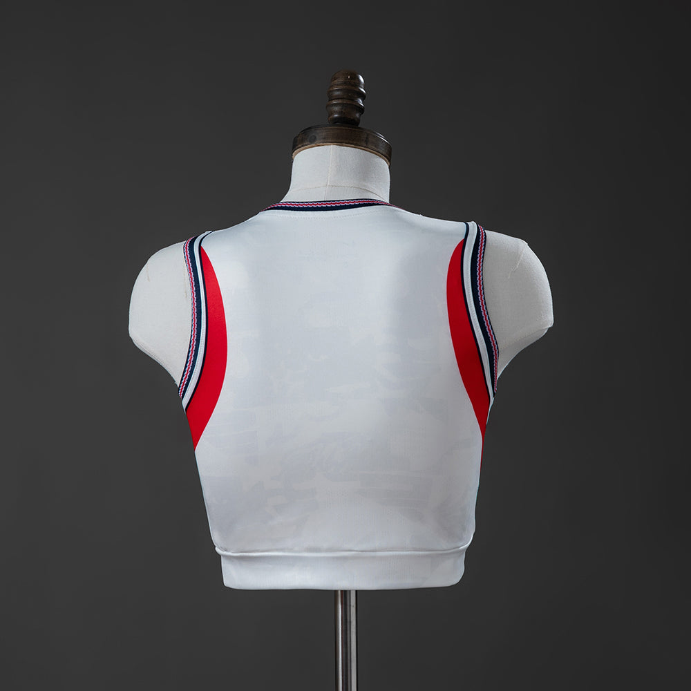 Camiseta corta estilo top para mujer, selección de Inglaterra 2026