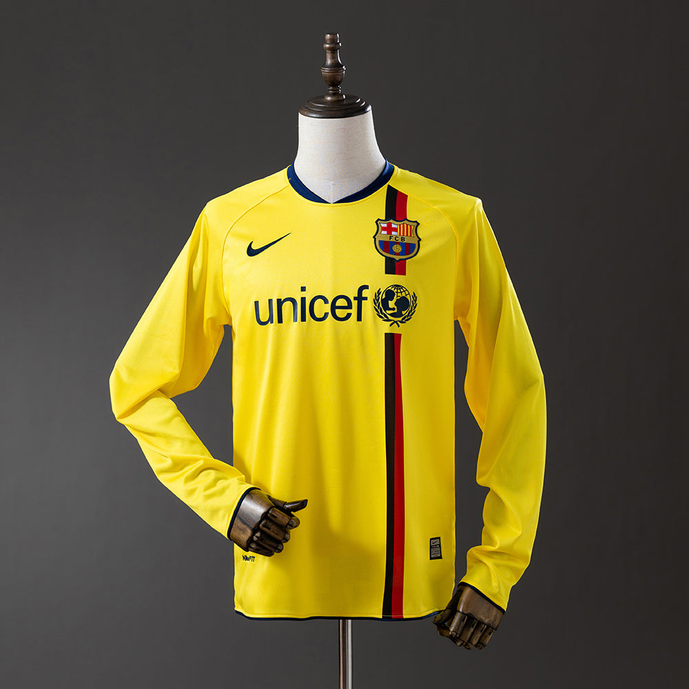 Camiseta retro de manga larga del Barcelona 08/09 (visitante)