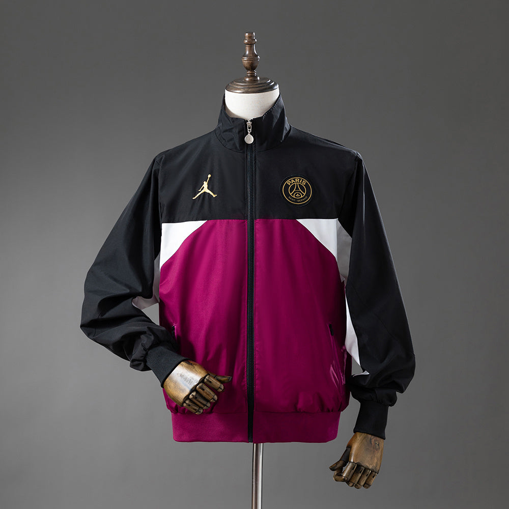 Cortavientos de la colaboración con el PSG - Negro y morado psicodélico