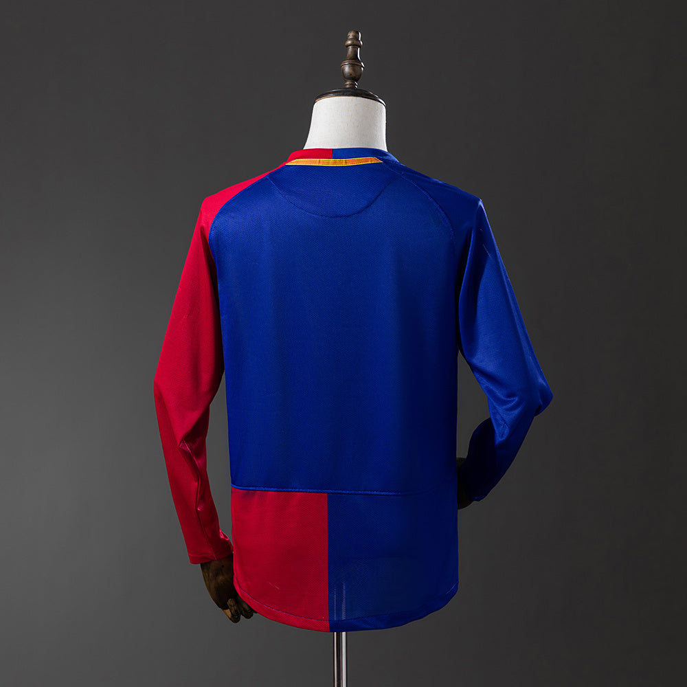 Camiseta retro de manga larga del Barcelona 08/09 Champions League (local)