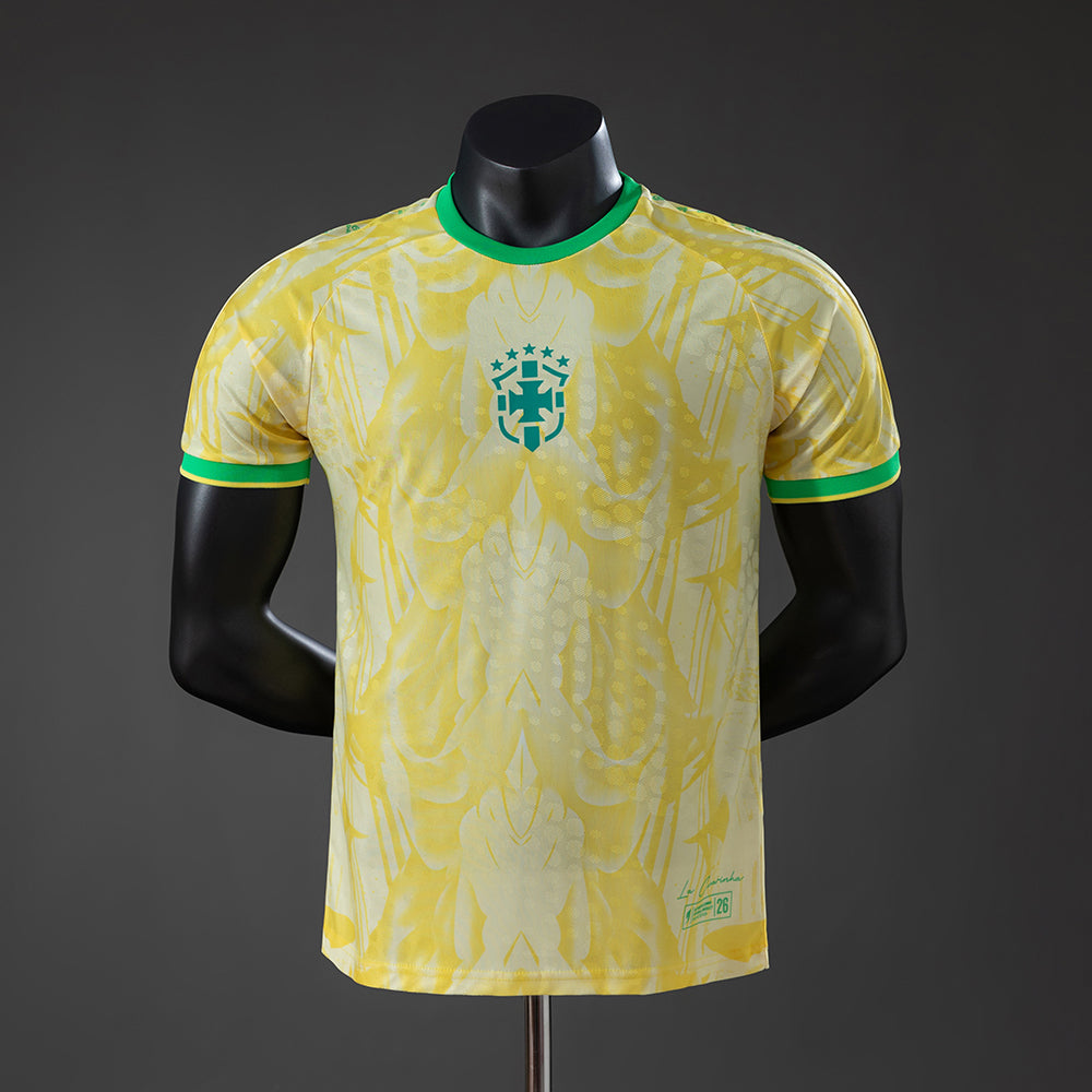 Camiseta amarilla de edición especial para el Mundial de Brasil 2026 - Versión jugadora
