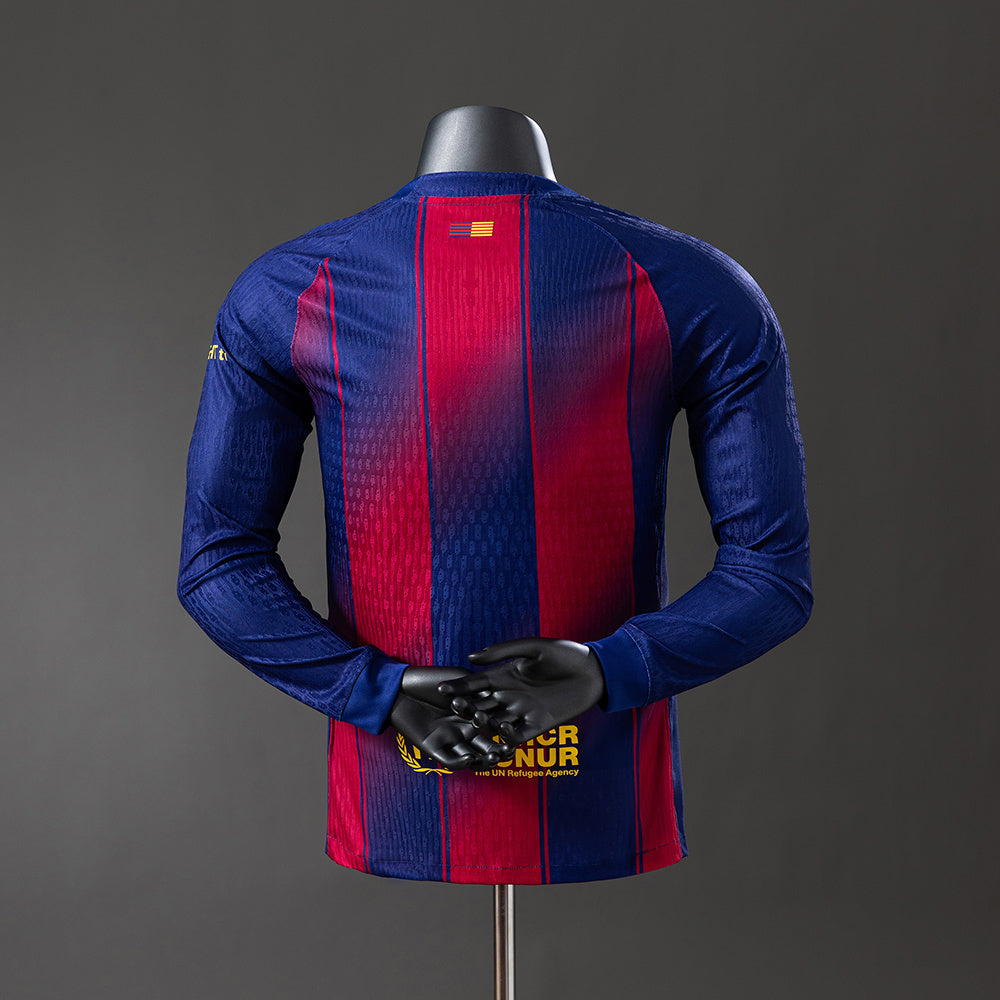 Camiseta de manga larga del Barcelona 25/26, versión jugador