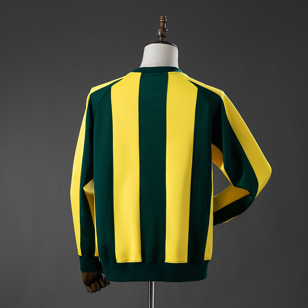 Sudadera de manga larga de Brasil - Amarilla y verde