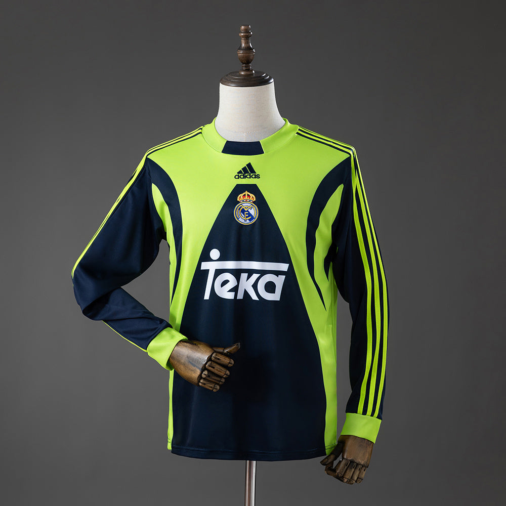 Camiseta retro de portero de manga larga del Real Madrid 99/00