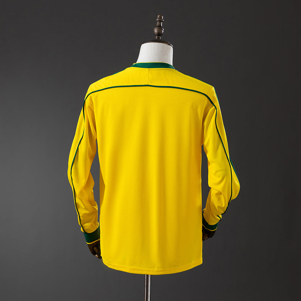 Camiseta retro de manga larga Brasil 1998