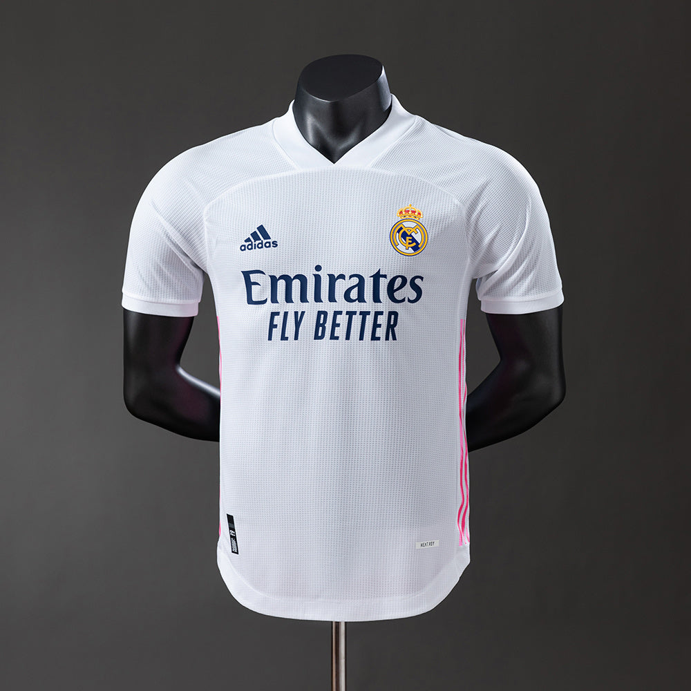 Camiseta retro de local del Real Madrid 20/21, versión jugador