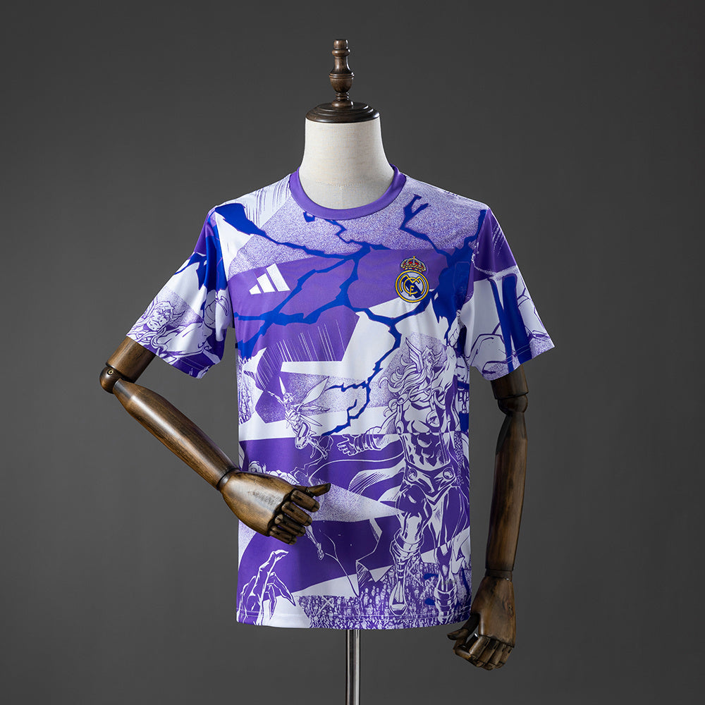 Real Madrid 25/26 Vengadores - Camiseta de prepartido (morada)