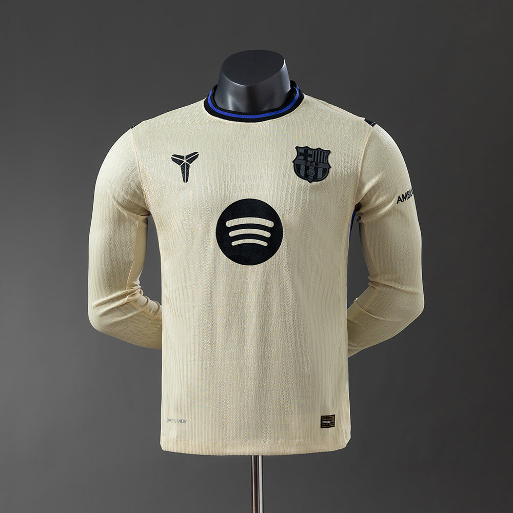 Camiseta de manga larga de visitante del Barcelona 25/26, versión jugador