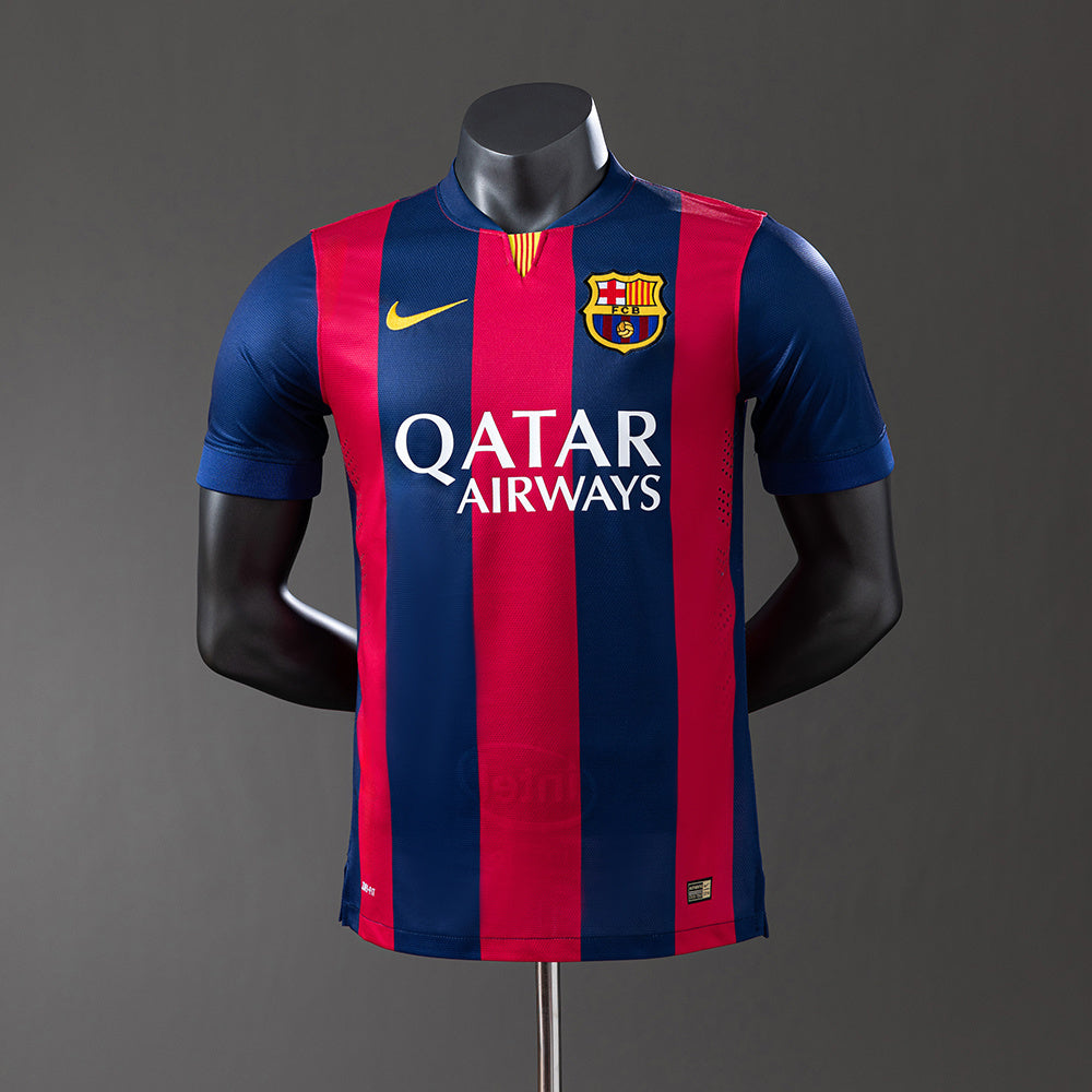 Camiseta retro del Barcelona 14/15, versión jugador local