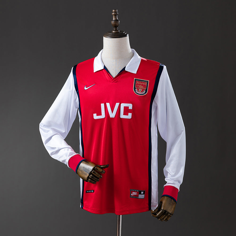 Camiseta retro de manga larga del Arsenal 98/99 (local)