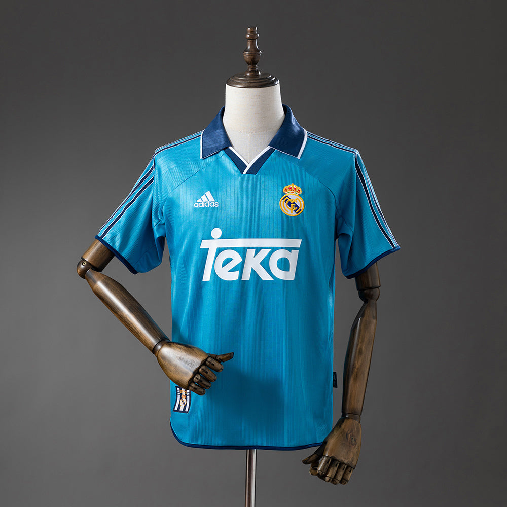Camiseta retro de visitante del Real Madrid 99/00