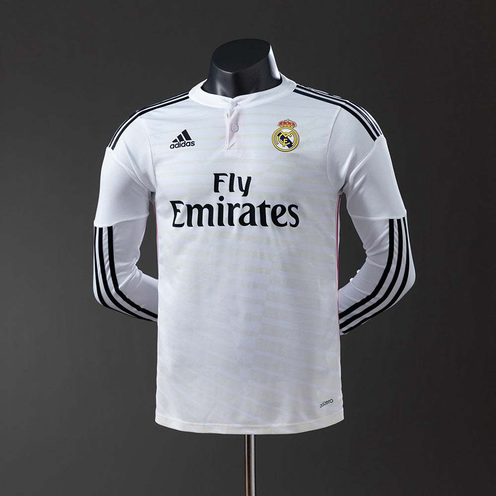 Camiseta retro de manga larga del Real Madrid 14/15, versión jugador