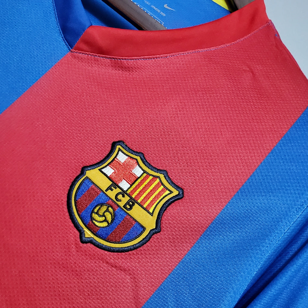 Camiseta retro del Barcelona 06/07 de manga larga