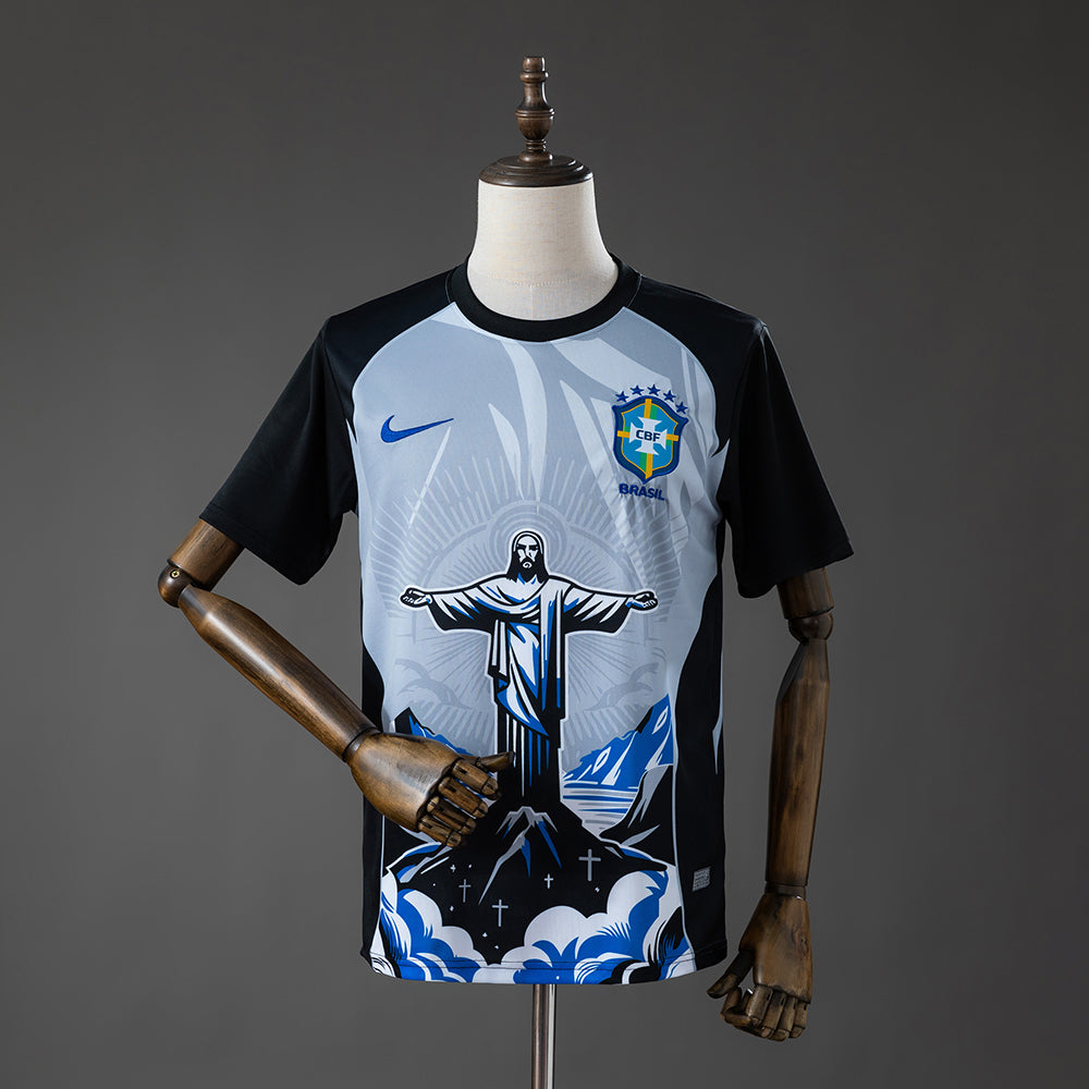 Brasil 2026 Cristo Salvador - Camiseta gris