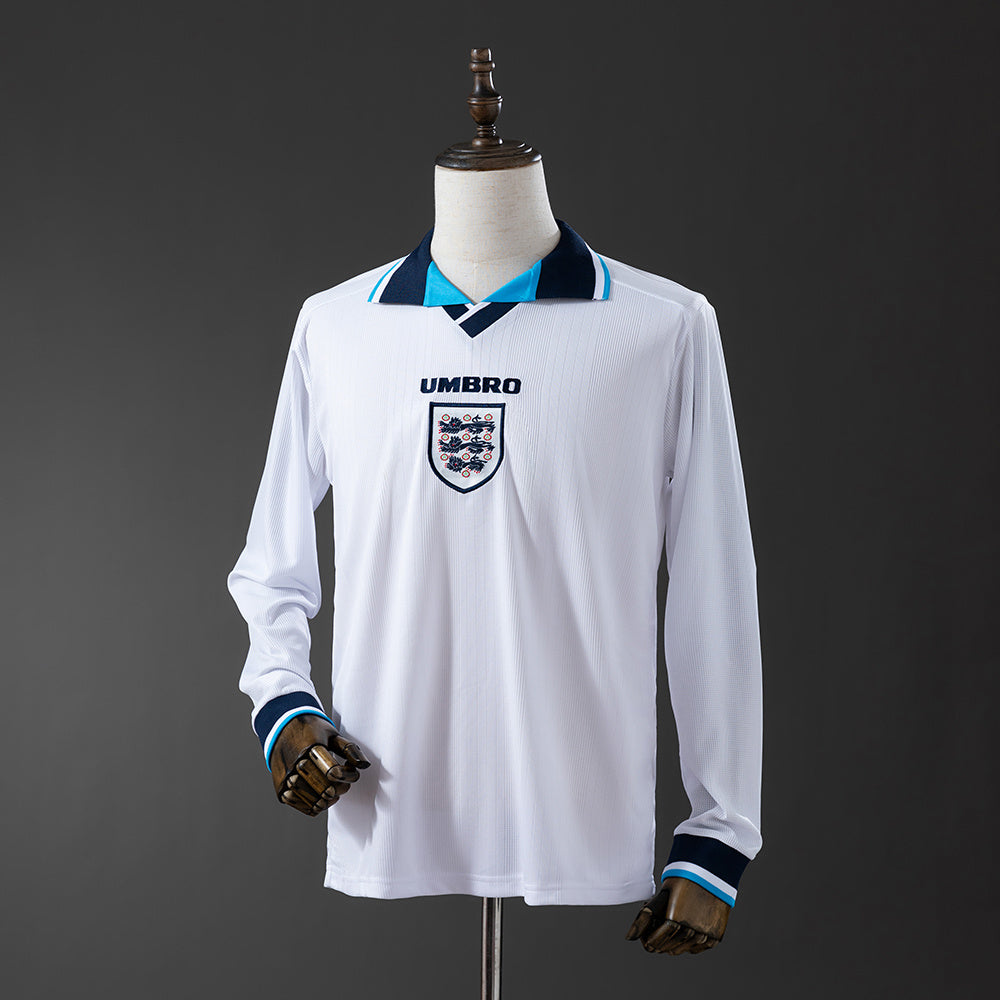 Camiseta retro de manga larga de Inglaterra 1996