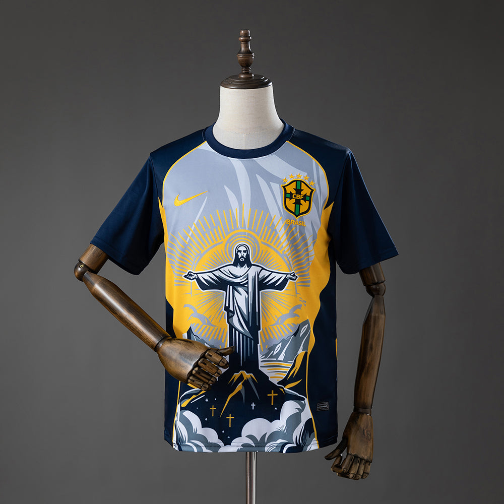 Brasil 2026 Cristo Salvador - Camiseta amarilla
