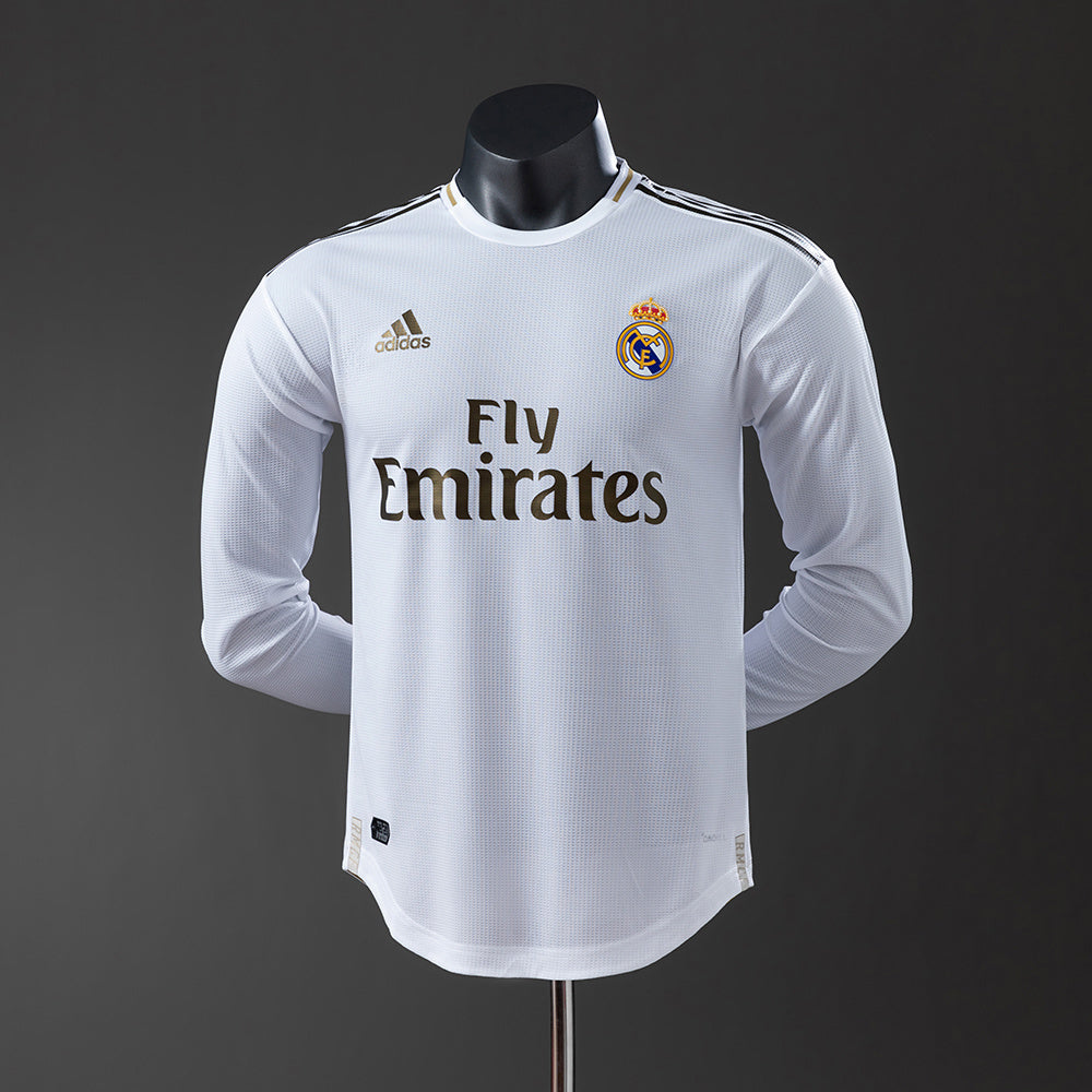 Camiseta retro de manga larga del Real Madrid 19/20, versión jugador