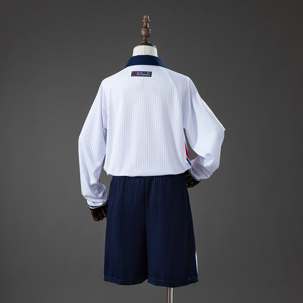Camiseta infantil retro de manga larga de la selección inglesa de 1998