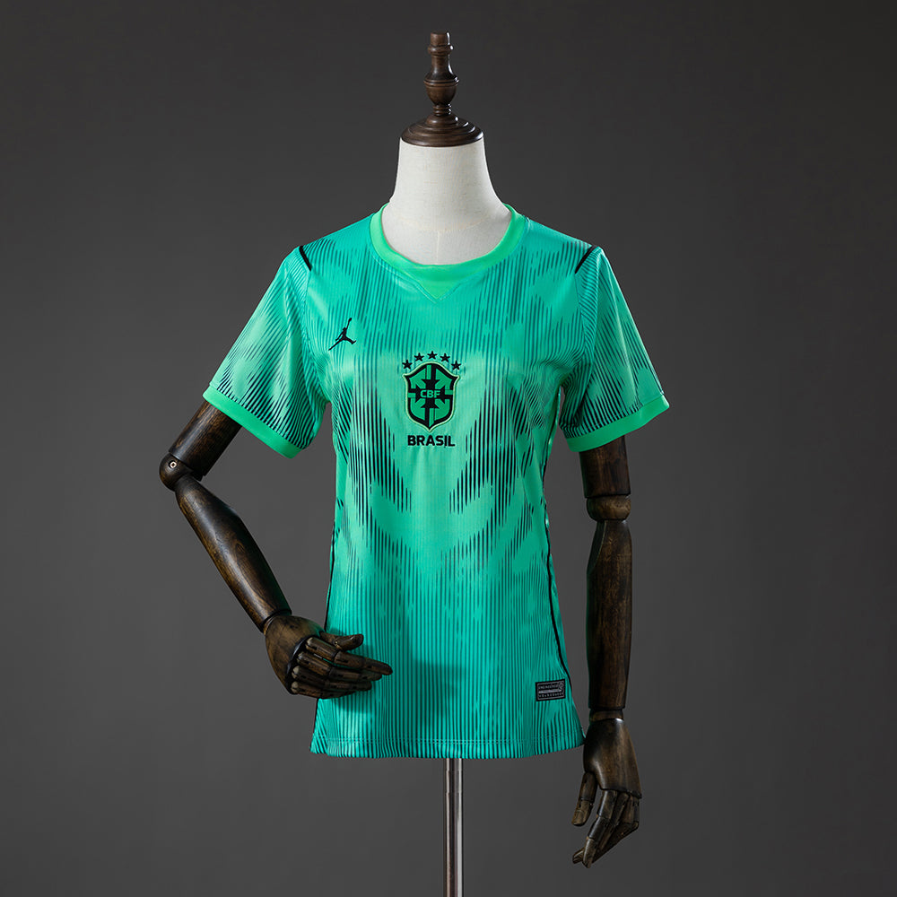 Camiseta verde de portera femenina Brasil 2026
