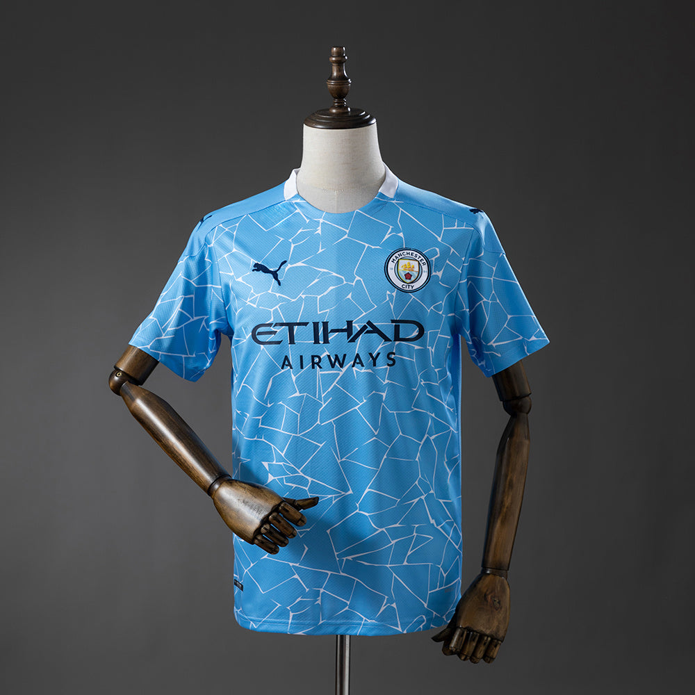 Camiseta retro de local del Manchester City 20/21