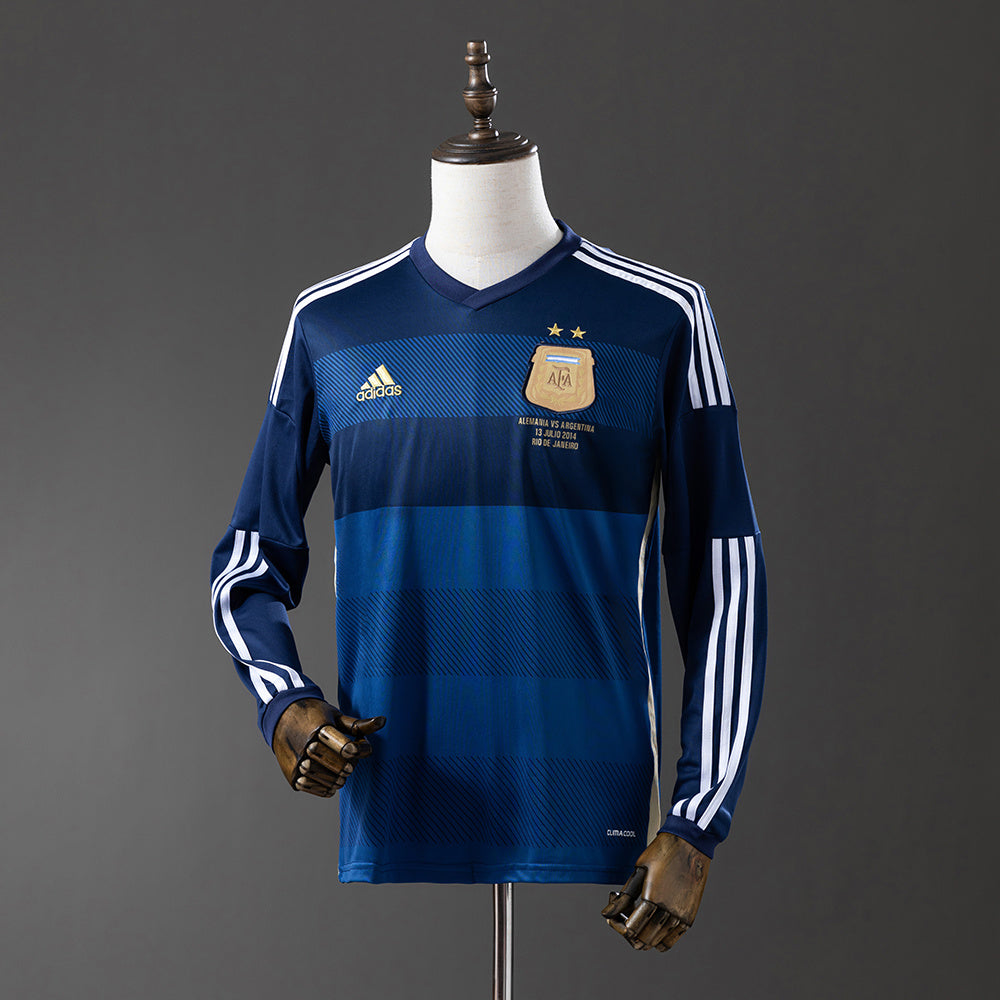 Camiseta retro de manga larga de Argentina 2014