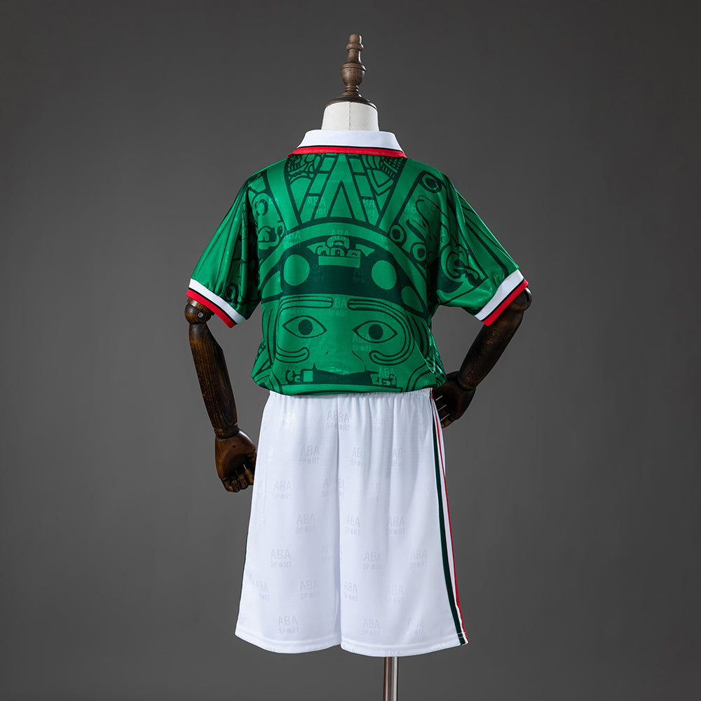 Camiseta retro de la selección mexicana de 1998 para niños