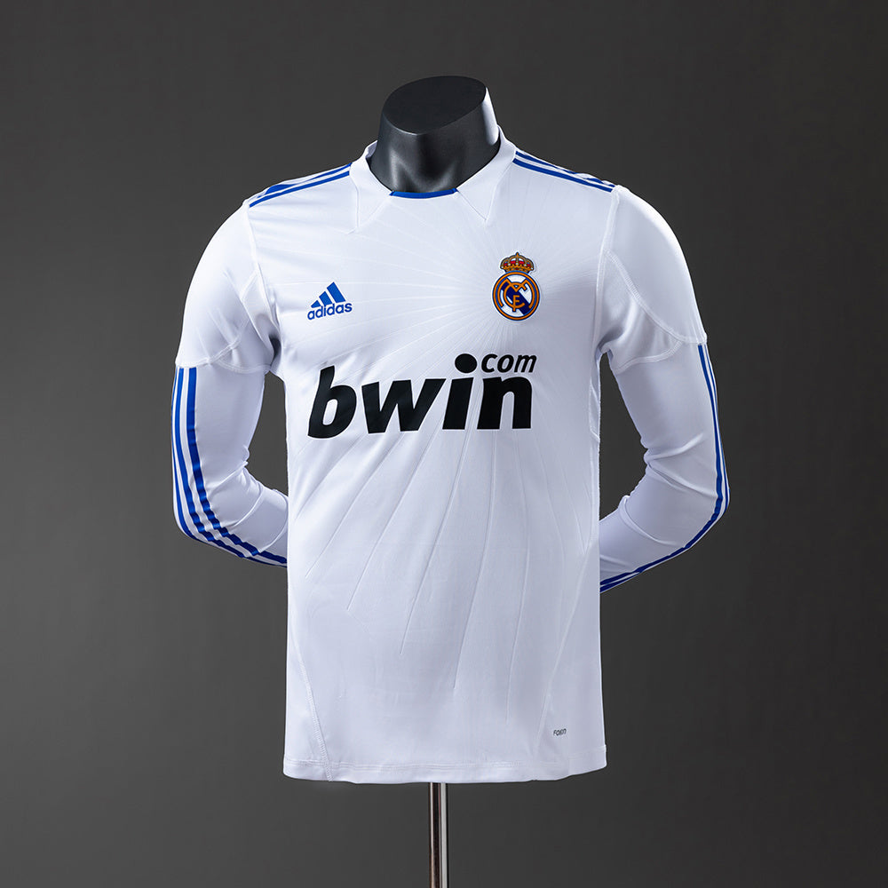 Camiseta retro de manga larga del Real Madrid 10/11, versión jugador