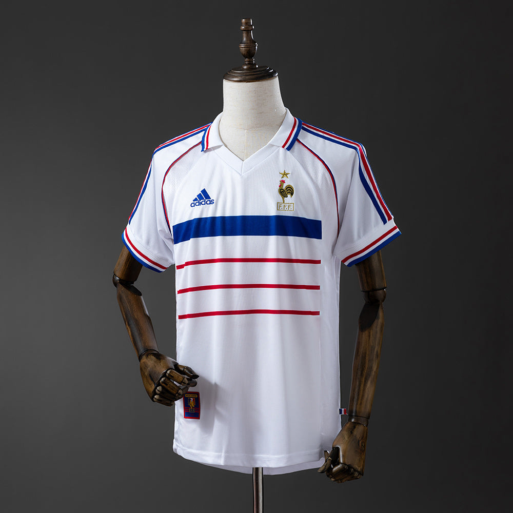 Camiseta retro de Francia de visitante de 1998