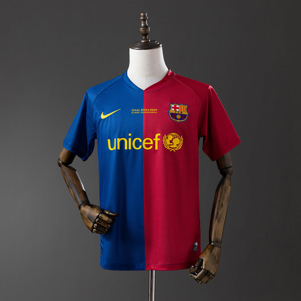 Camiseta retro del Barcelona 08/09 de la UEFA Champions League (local)